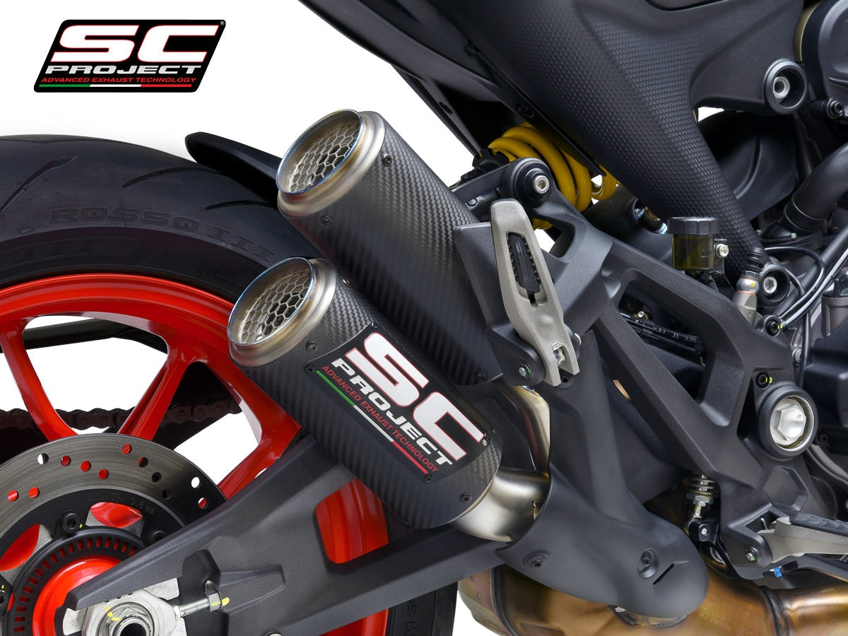 SC-Project Twin CR-T Carbon Exhaust Ducati Monster 937 2021+ – G&G