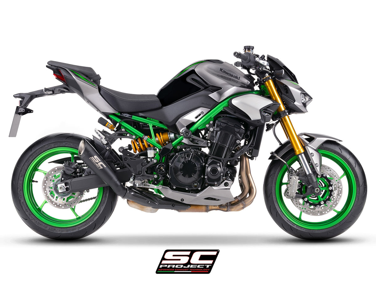 SC Project S1 Matt Black slip-on uitlaat Kawasaki Z900 (2025+)