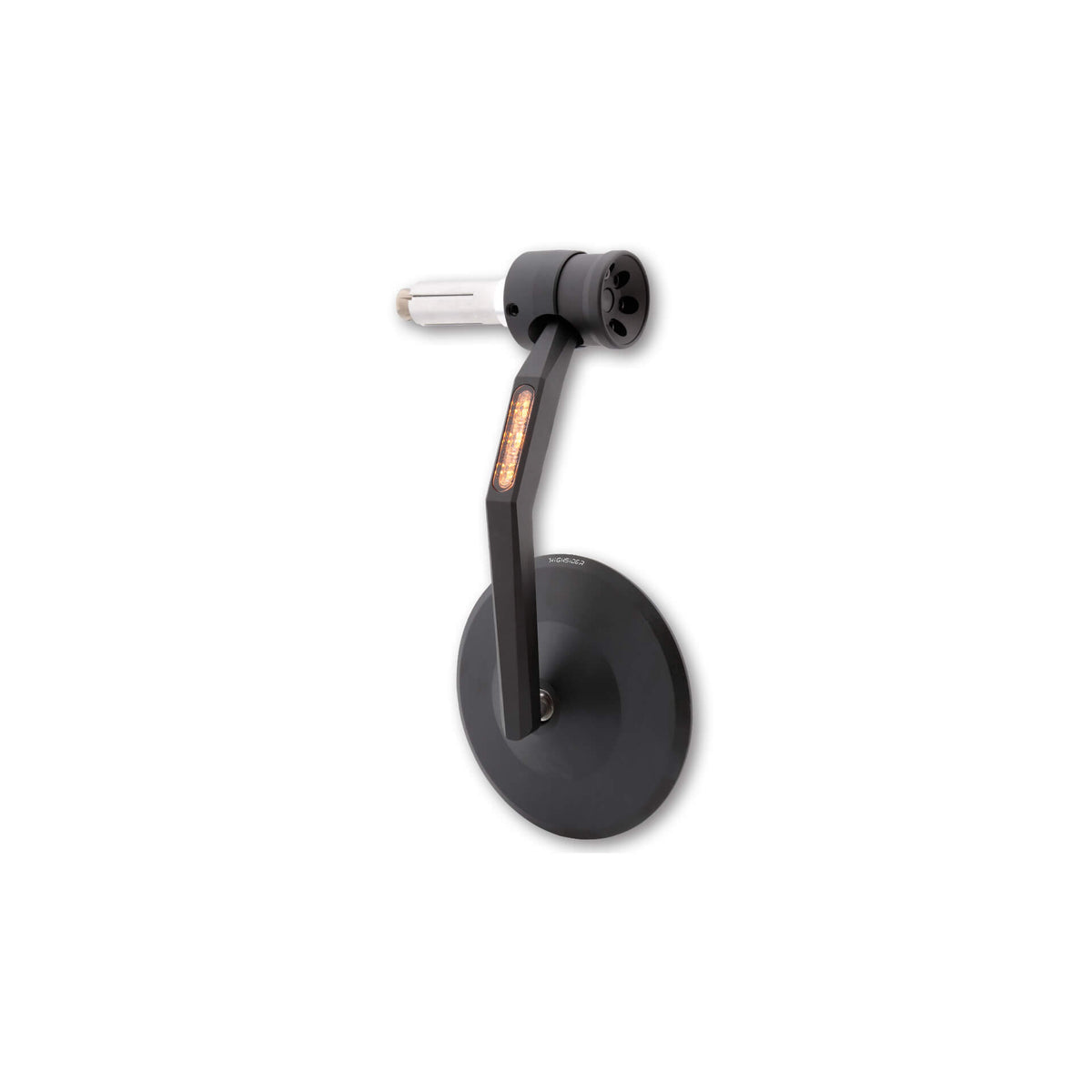 Highsider Montana Rim handlebar end mirror with LED turn signal/position light
