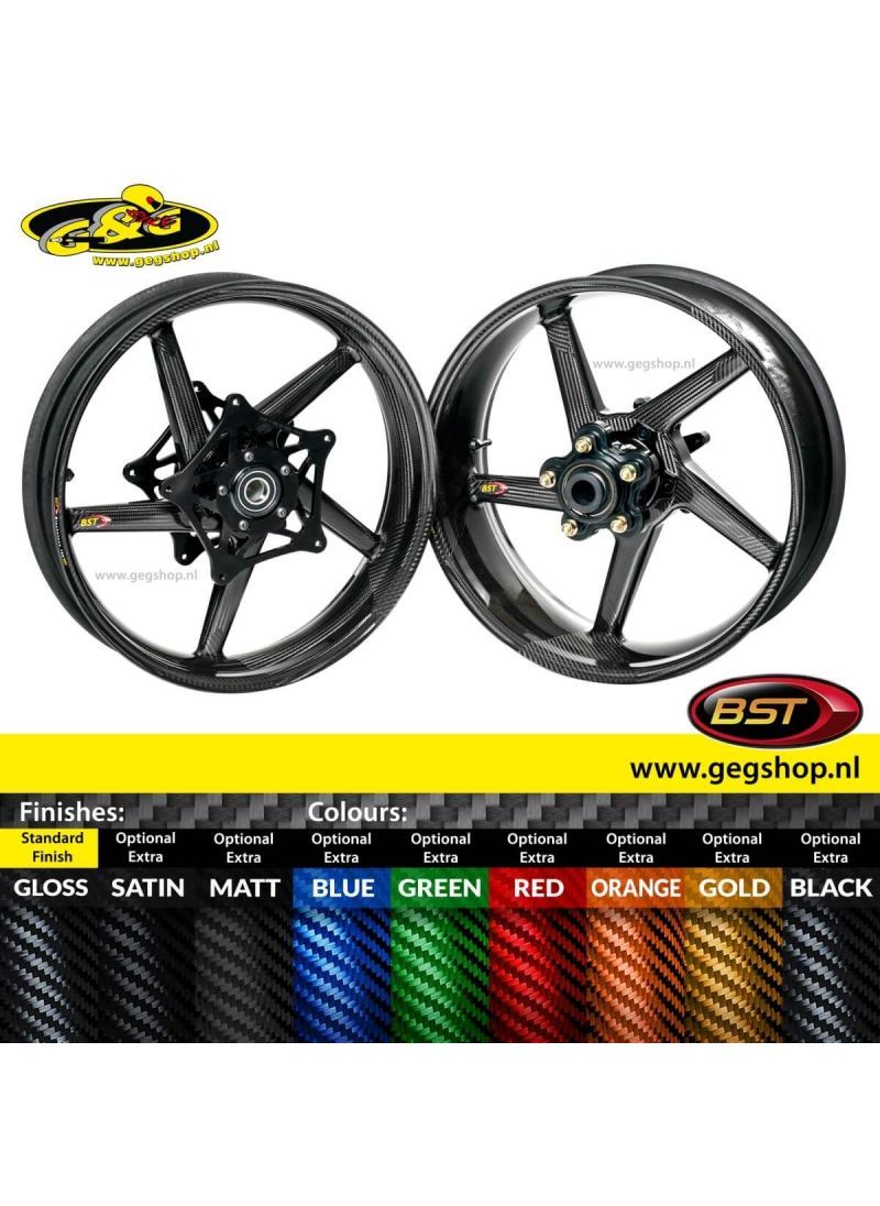 BST Carbon Rear Rim Black Diamond 5,5 x 17" Aprilia SL1000 Falco 2000 t/m 2006