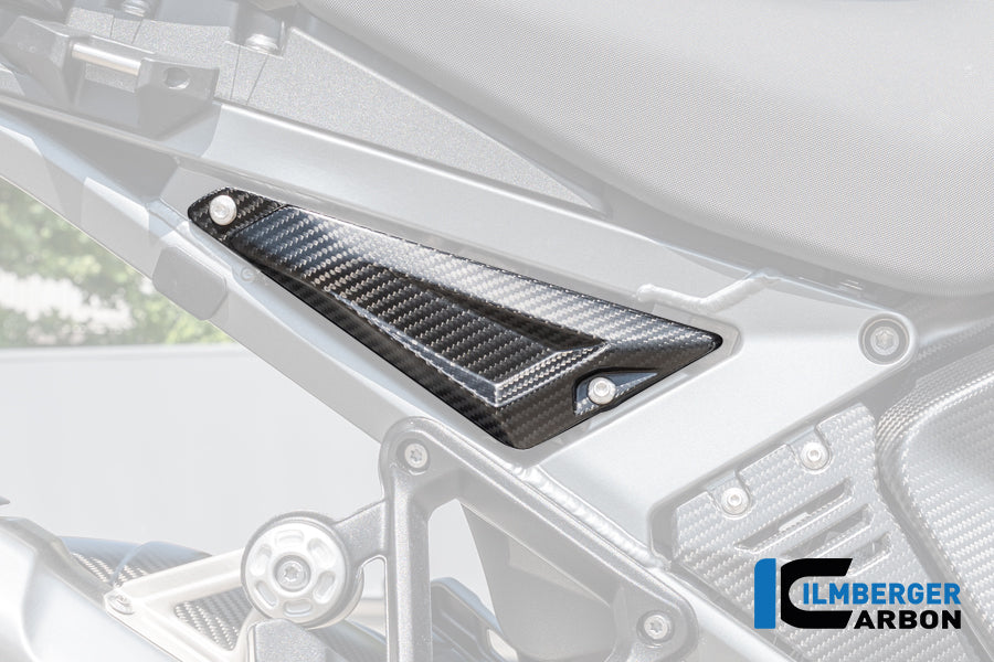 Frame driehoek-cover rechts achterste deel mat carbon BMW R1300GS Adventure Triple Black (2024+)