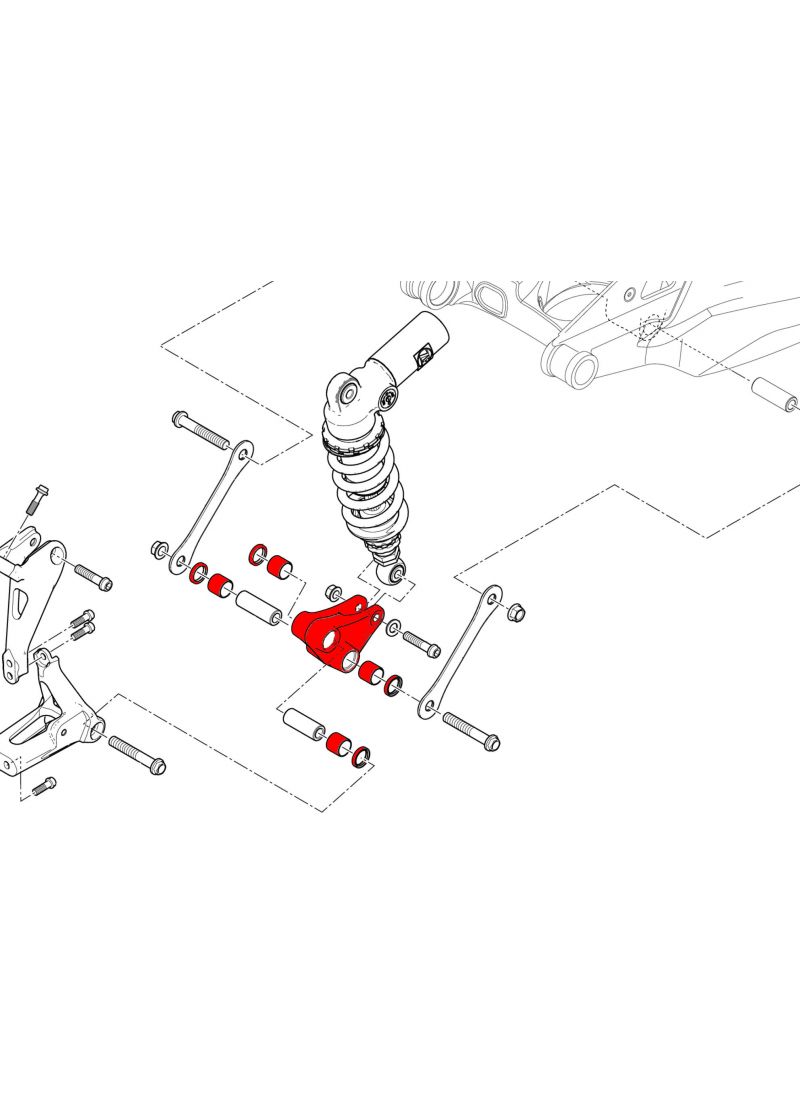 Rocker Arm Rear Suspension Ducati Streetfighter V4 2020+