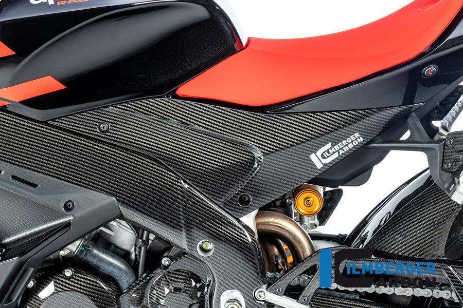 Tankcover zijpaneel links glanzend carbon Aprilia RSV4 (2021+)