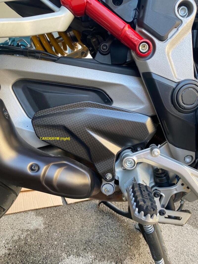 Lightech carbon hielbeschermers (2 st.) (mat) Ducati Multistrada V4 S (2021+)