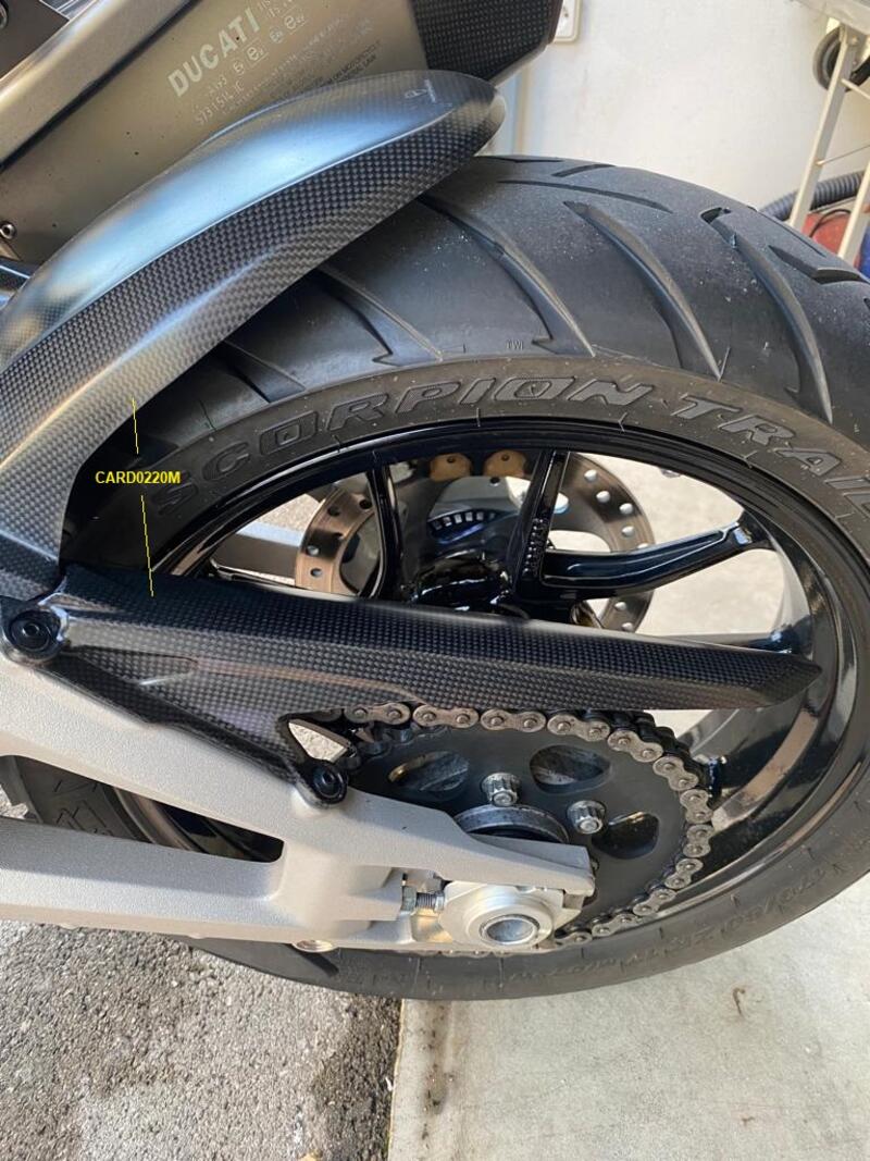 Lightech carbon achterspatbord (mat) Ducati Multistrada V4 S (2021+)