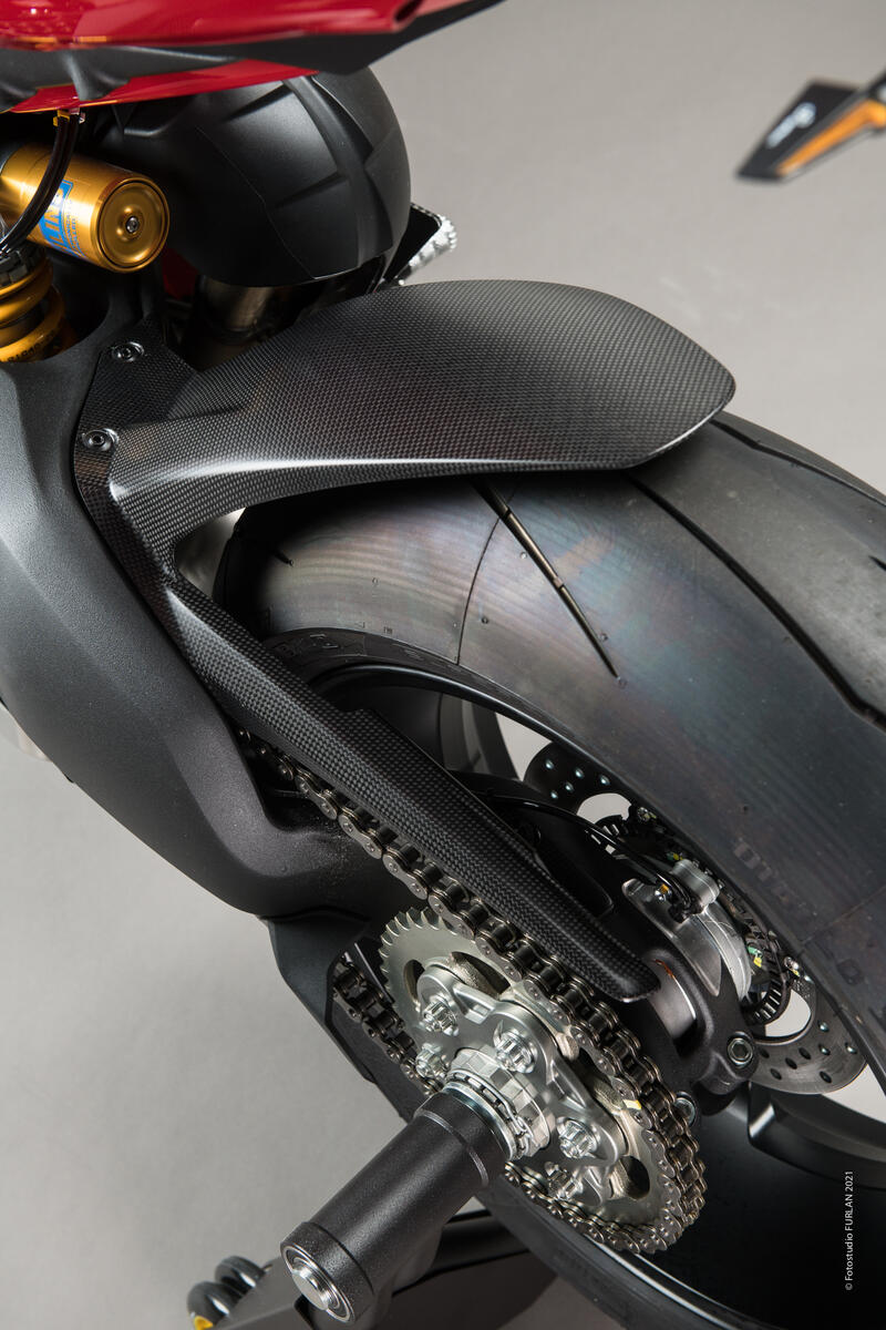 Lightech carbon achterspatbord (glanzend) Ducati Panigale V4 S (2018-2024)