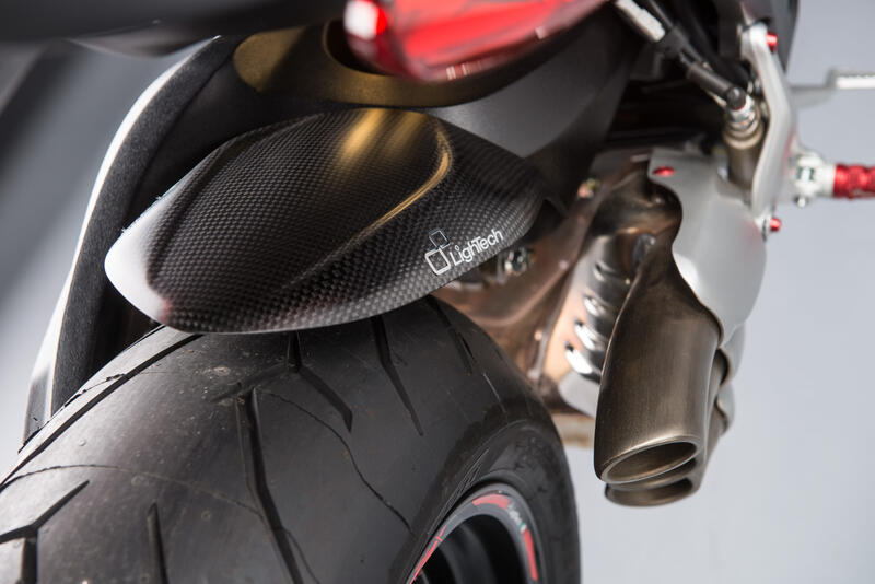Lightech carbon achterspatbord (glanzend) MV Agusta F3 800 (2012-2019)