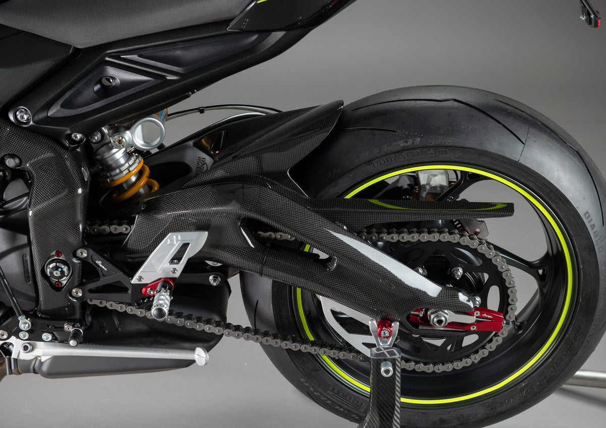 Achterbrug cover set (2 st.) glanzend carbon Triumph Street Triple 765 RS (2023+)