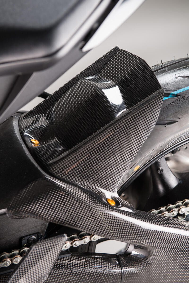 Lightech carbon achterspatbord (glanzend) Yamaha R6 (2006+)