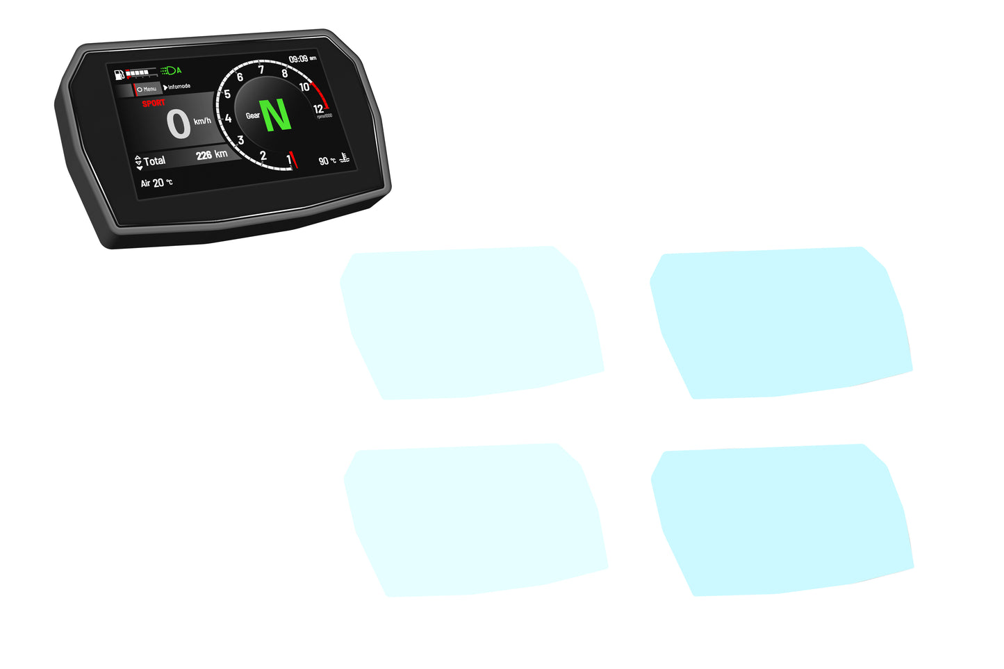 Dashboard Protector Kit (4 pcs) Ducati Panigale V2 (2025+)