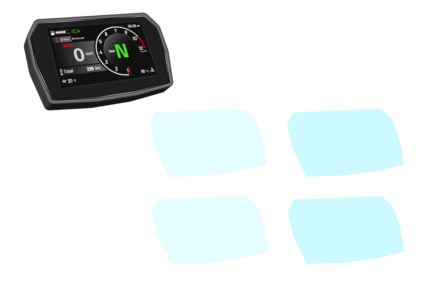 Dashboard Protector Kit (4 pcs) Ducati Panigale V2 MM93 (2026)
