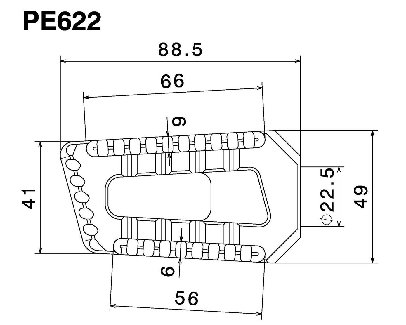 Outletdeal: Rizoma Touring PE622A Voetsteunen – Chrome, Aluminium Billet (Voor OEM Rearsets)
