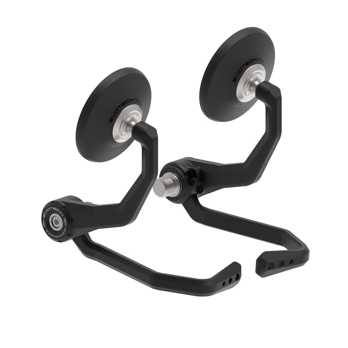 Bar End Spiegels (Retro) incl. Rem- en Koppelingshendel Beschermer Set Evotech - Harley Davidson Nightster (2020+)