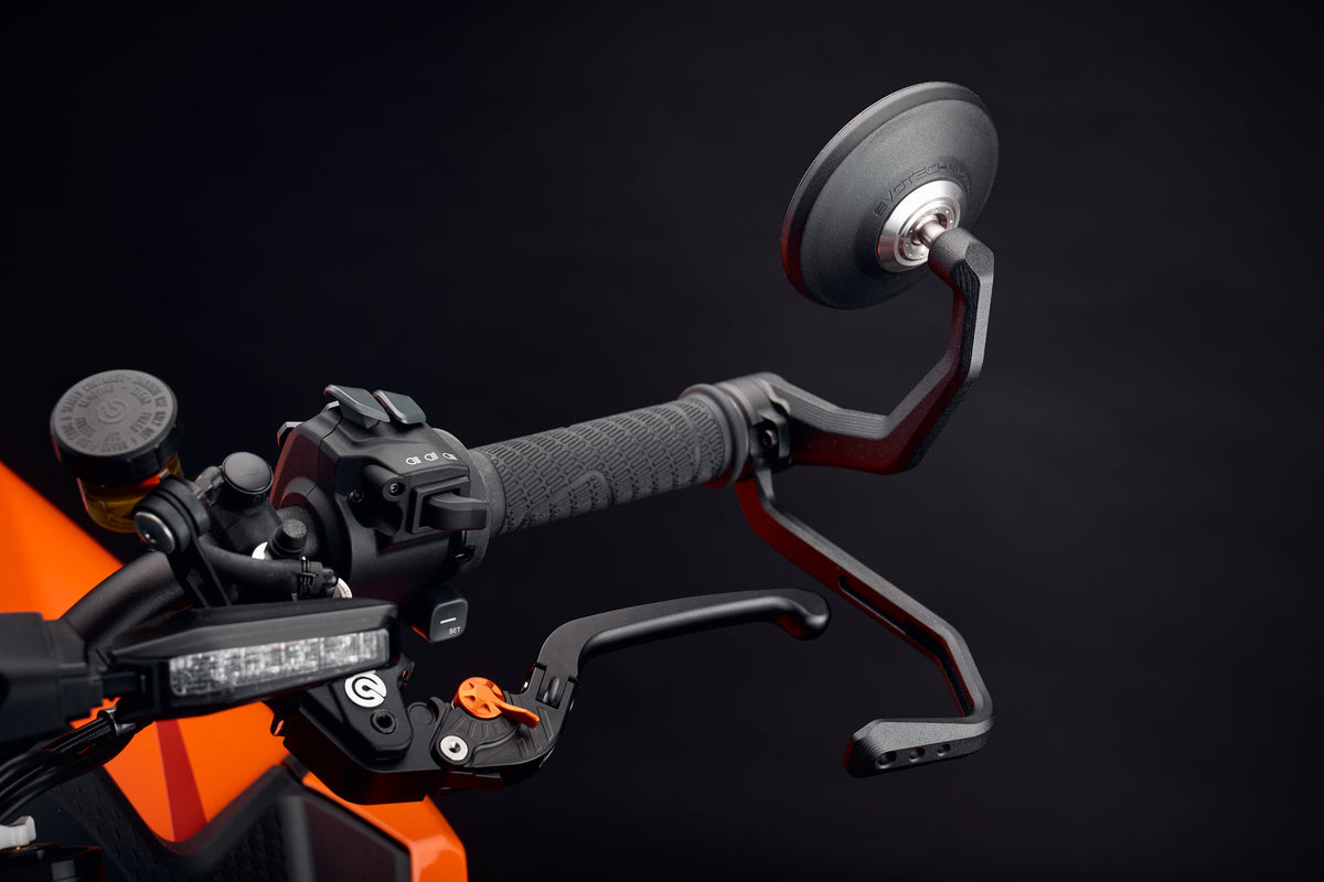 Evotech Bar End Spiegels incl. Remhendel en Koppelingshendel Beschermer Kit - KTM 890 Duke (2021+)