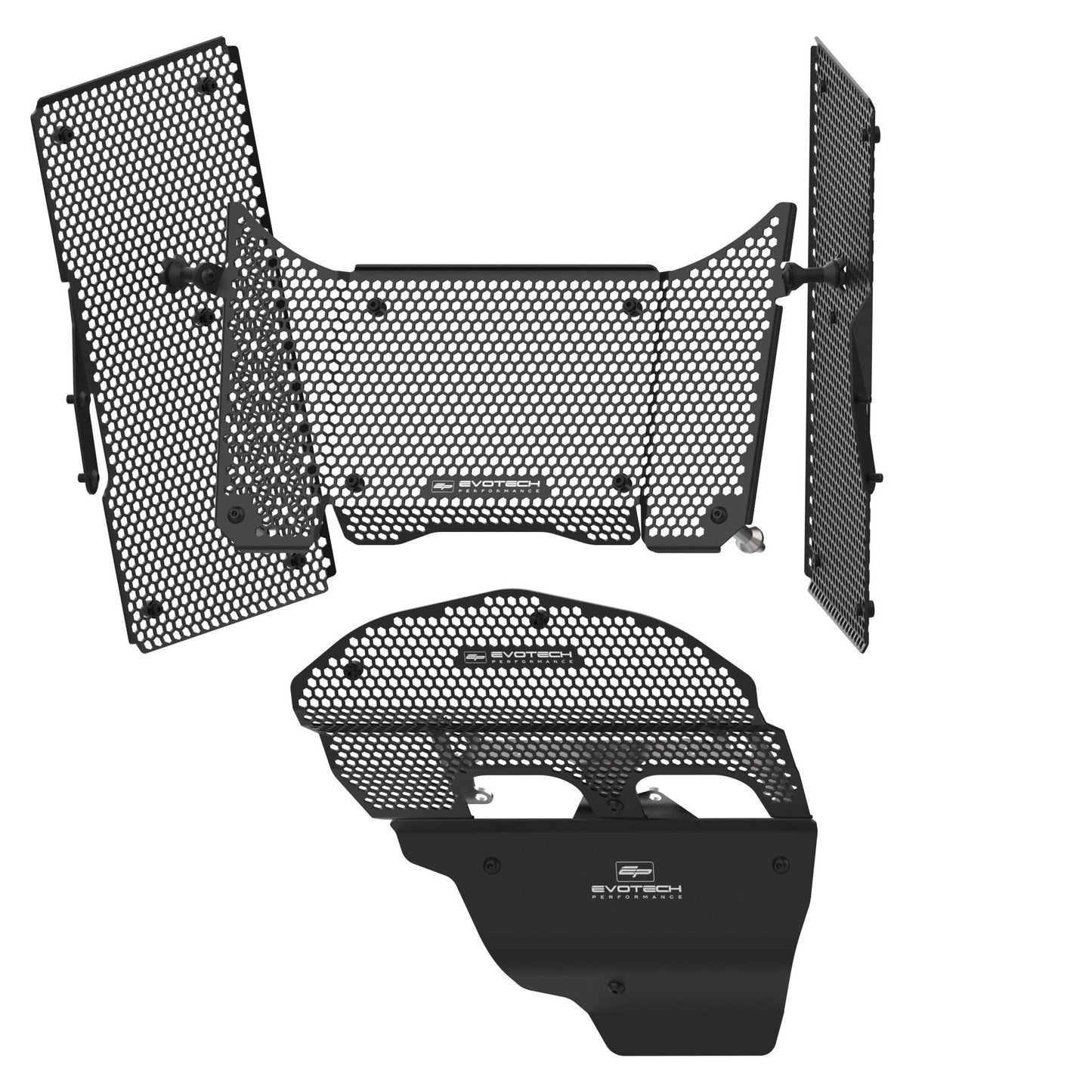 Evotech Multistrada V4 RS Radiator Cylinder Head Guard Complete Set (2024+)