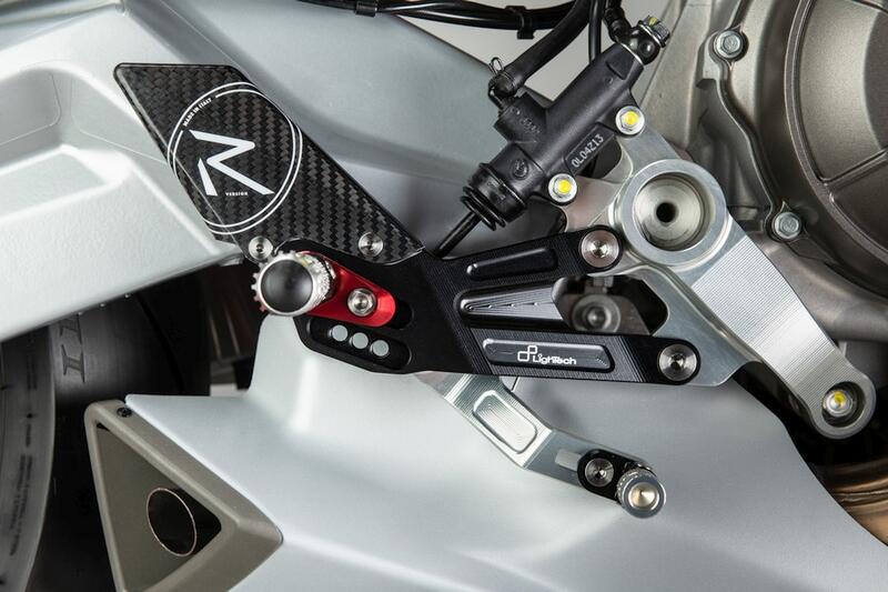 Verstelbare remschakelset met vaste voetsteunen Aprilia RS 660 2025+