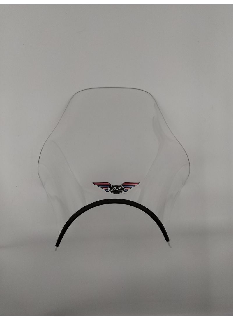 Universal Scooter windscherm transparant/black Ermax