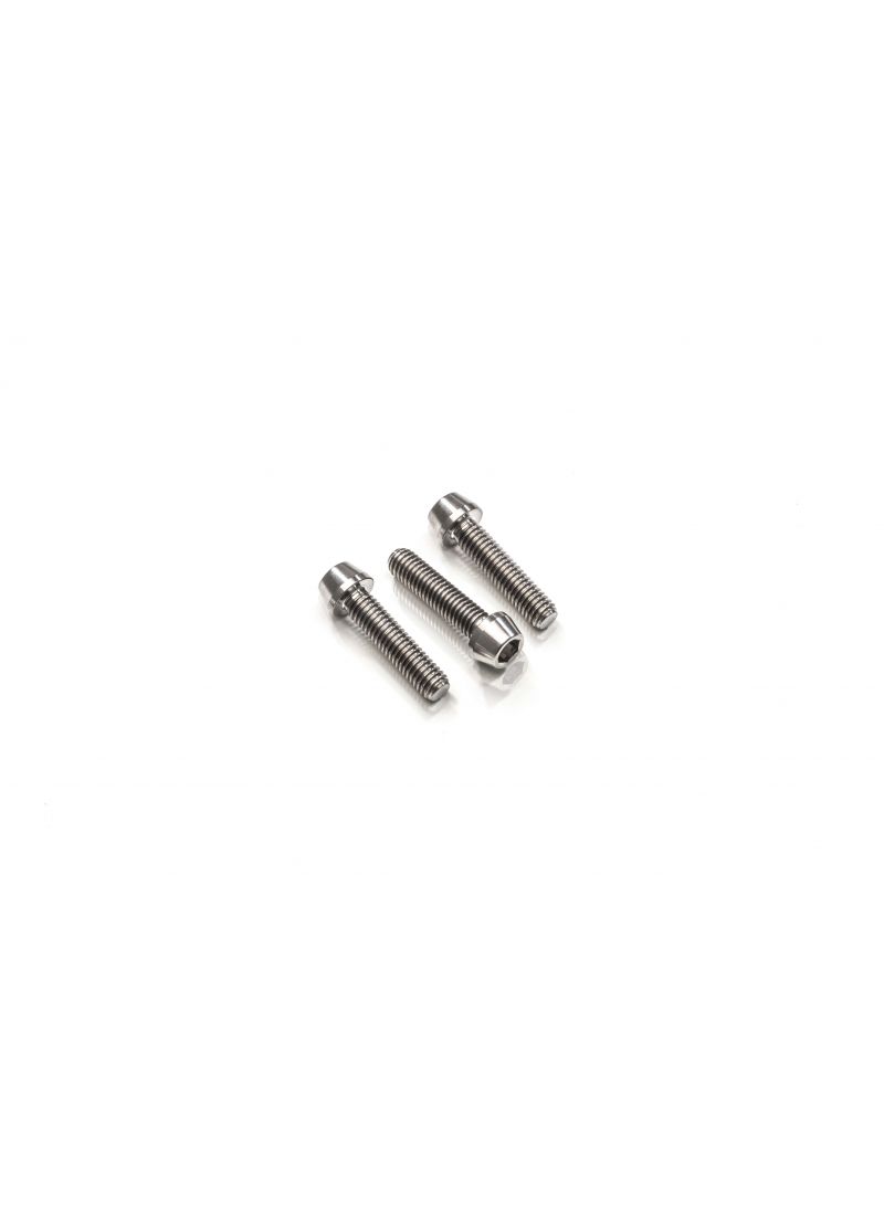 Titanium boutenset (3 st.) M8x25 bovenste kroonplaat Ducati 848EVO (2010-2013)