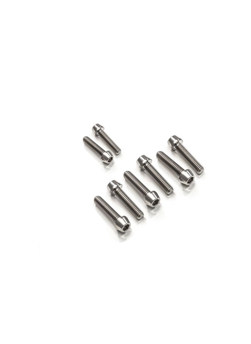 Titanium boutenset (8 st.) voor onderste kroonplaat (T-stuk) Ducati Panigale 1199 Tricolore S (2012-2015)