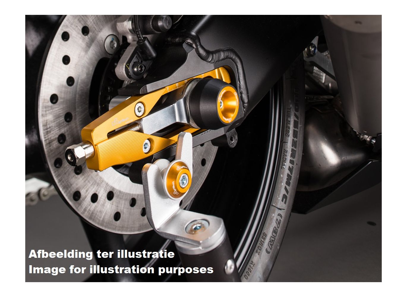 Gengshop.nl | Lightech Front And Rear Axle Slider Set Gold Aprilia 