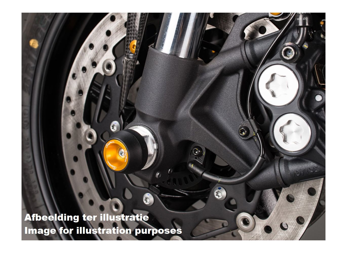 Gengshop.nl | Lightech Front And Rear Axle Slider Set Gold Aprilia 