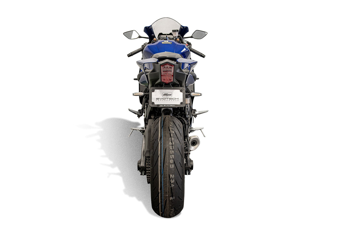 Verstelbare kentekenplaathouder incl. knipperlichten Evotech - Yamaha YZF-R7 (2022 - 2025)