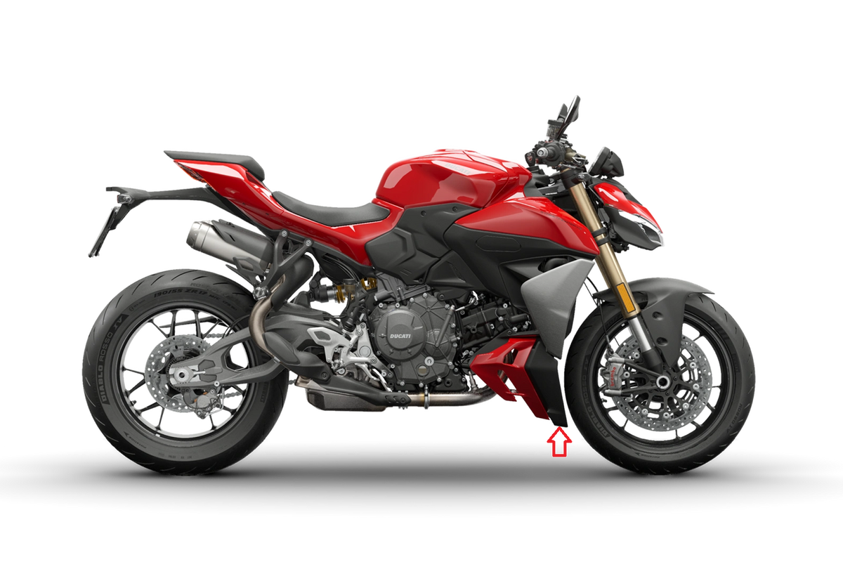Bellypan zijpanelen (voorkant) Ducati Streetfighter V2S (2025+)