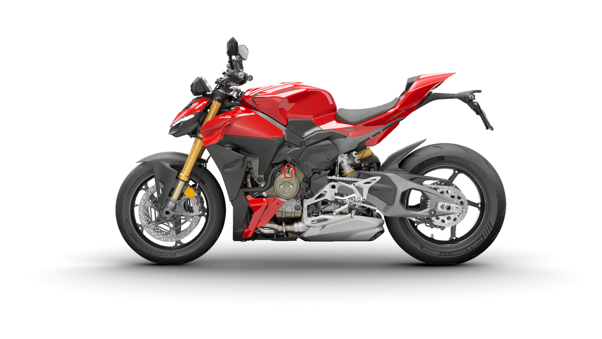 Motorblokdeksel (linkerzijde) Ducati Streetfighter V4 S (2025+)