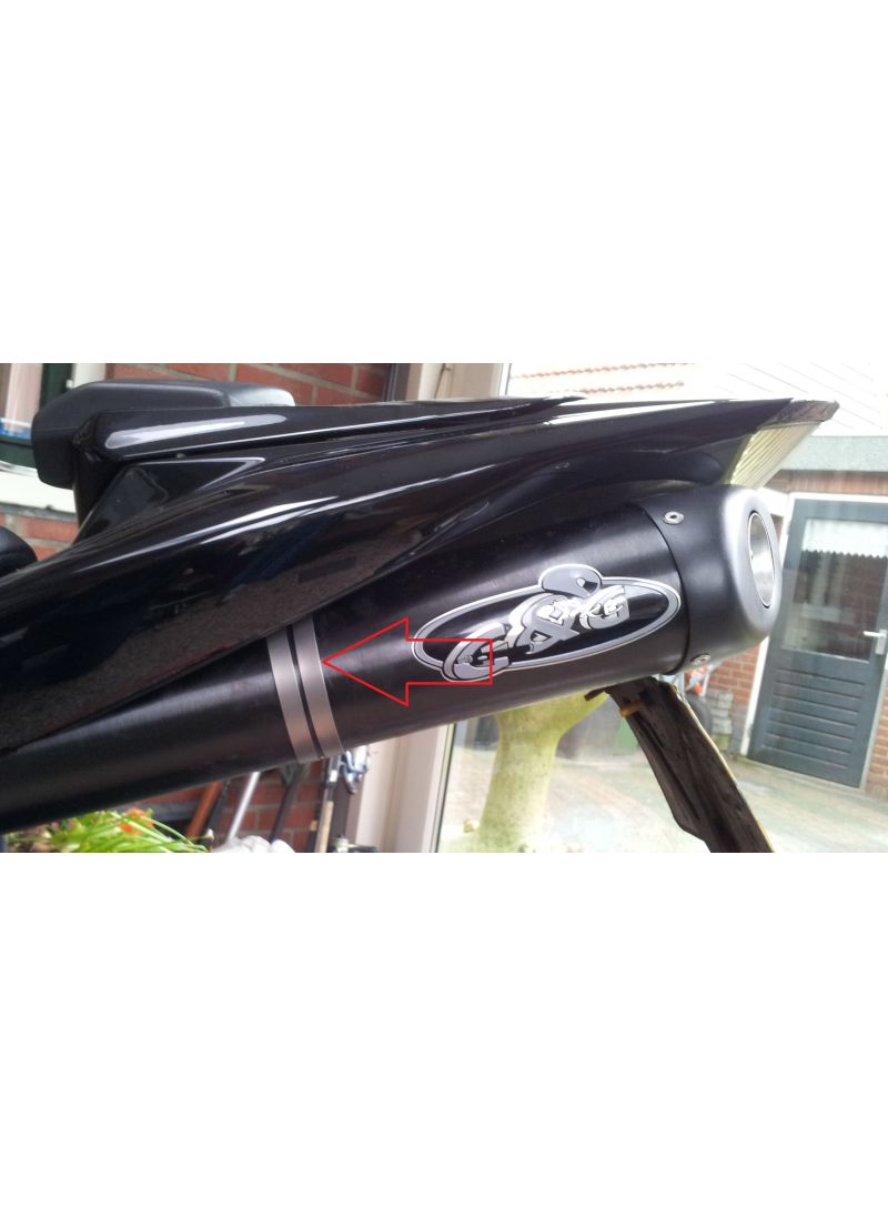 G&G uitlaat clamp Yamaha R1 2004-2006