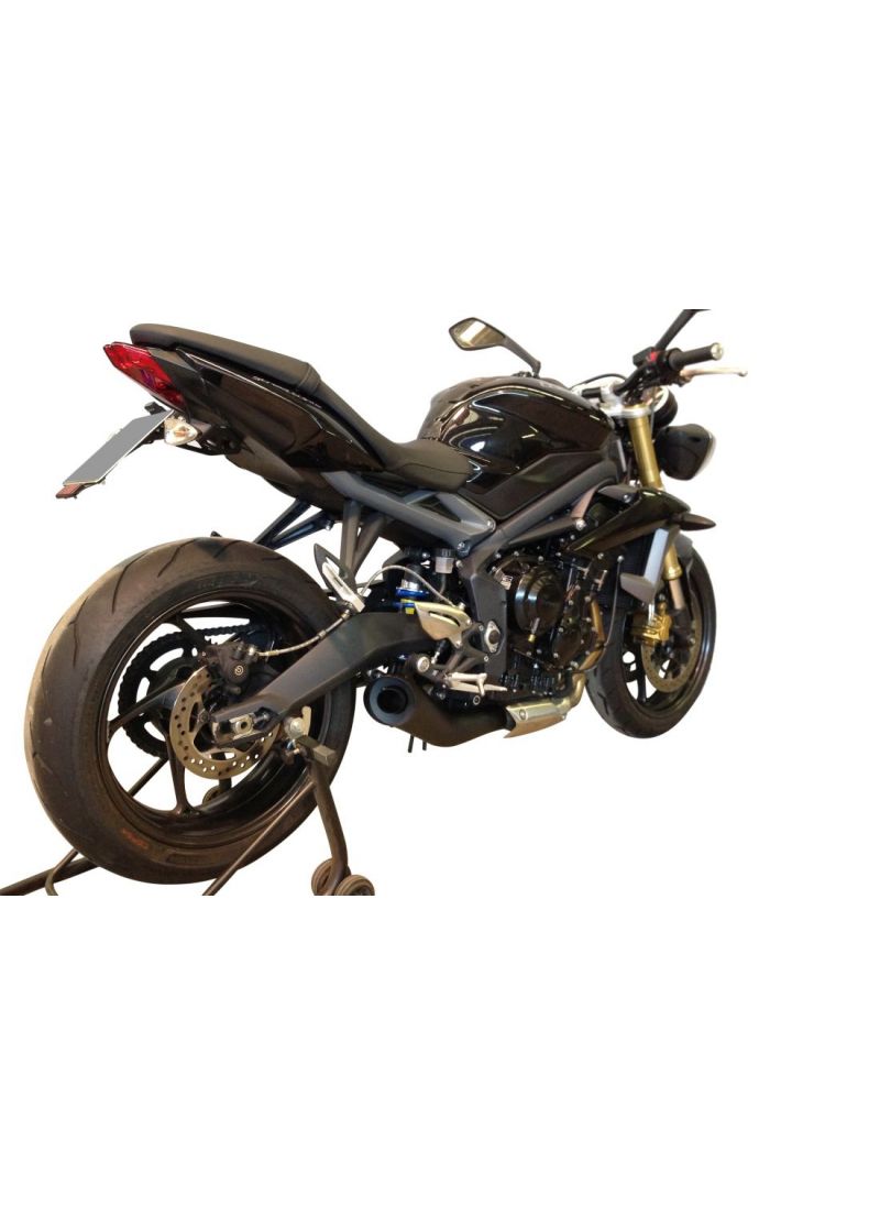 G&G GP Black uitlaat Triumph Daytona 675 2013-2015