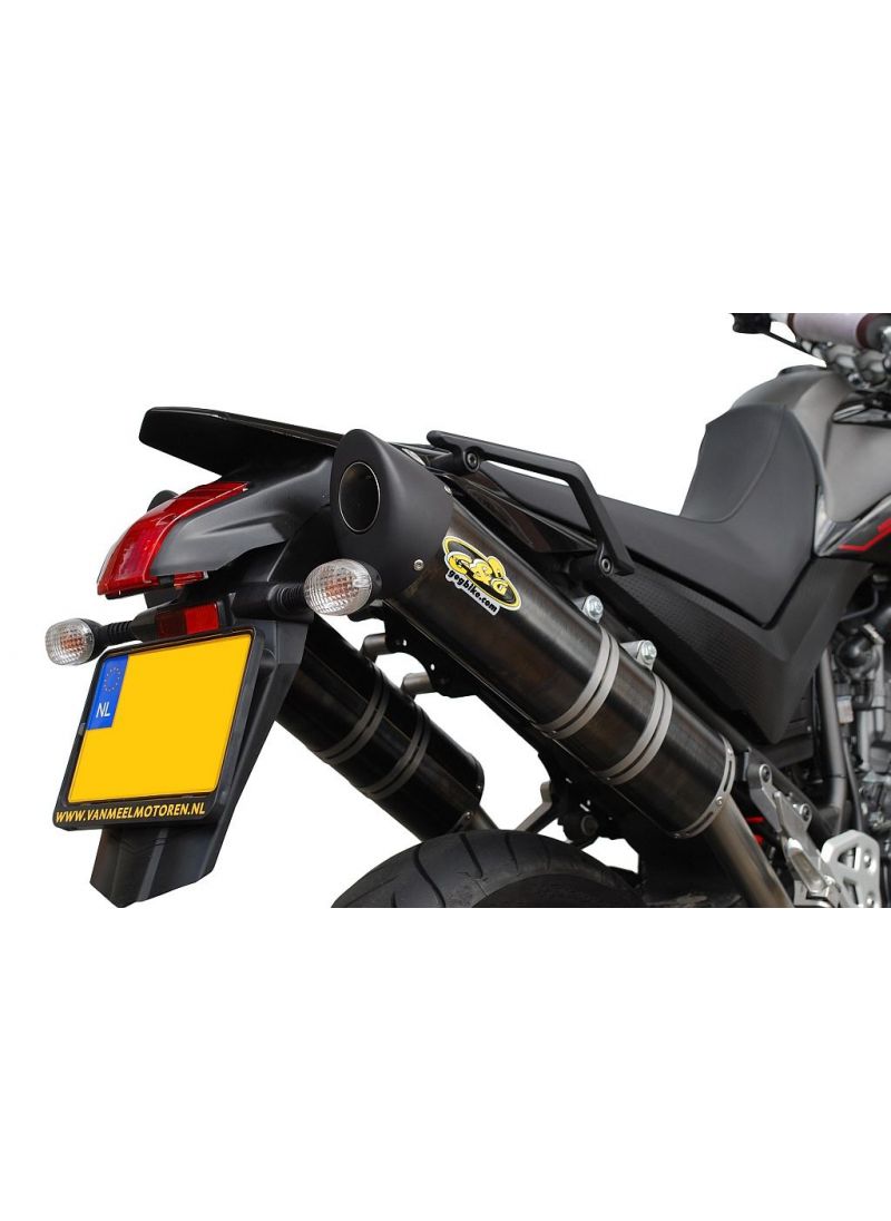 G&G Oval uitlaat Kit Yamaha XT660X XT660R 2004-2016