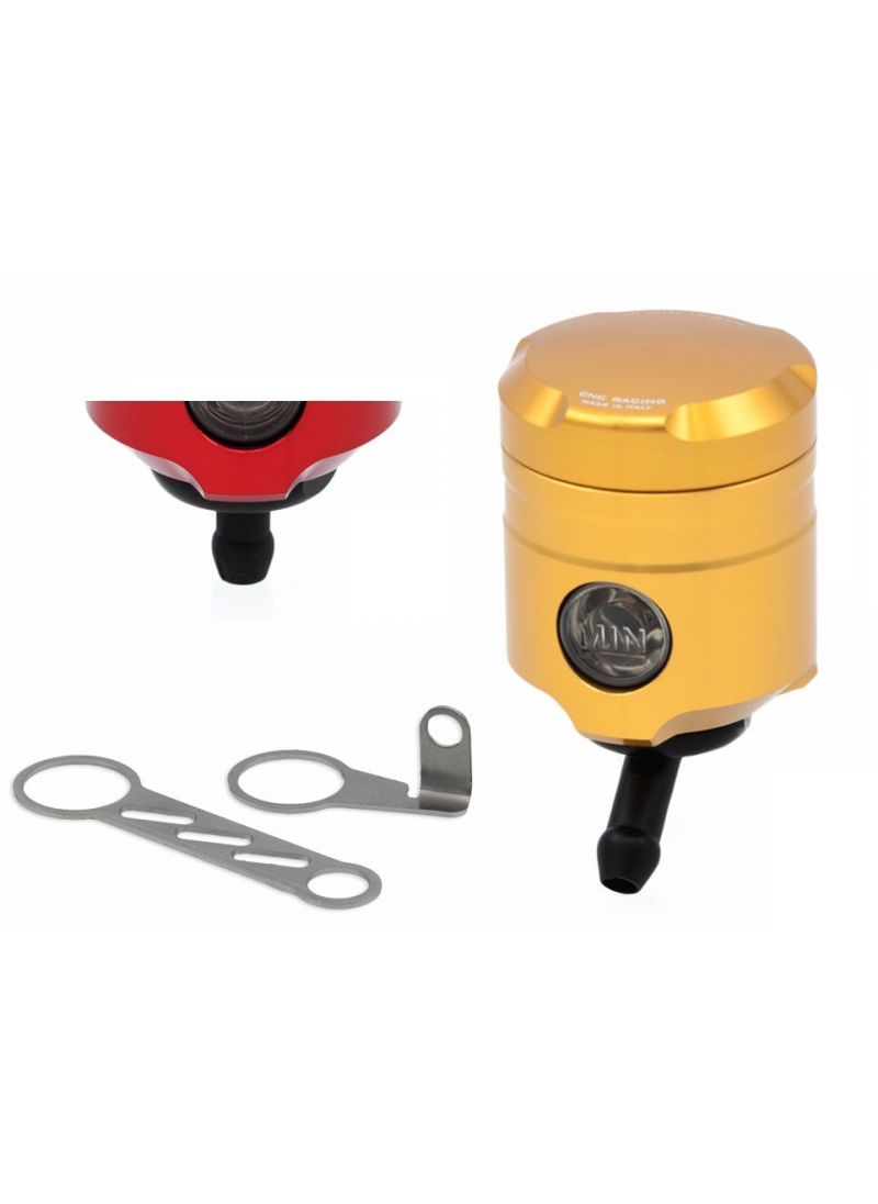 CNC Racing brake fluid reservoir gold - straight outlet