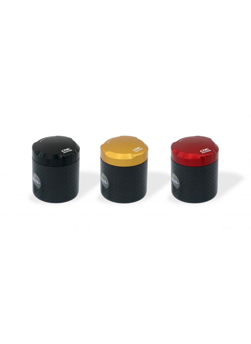 Carbon 12ml (achter)rem of koppeling vloeistof reservoir met aluminium deksel Triumph Tracker 400 (2026+)