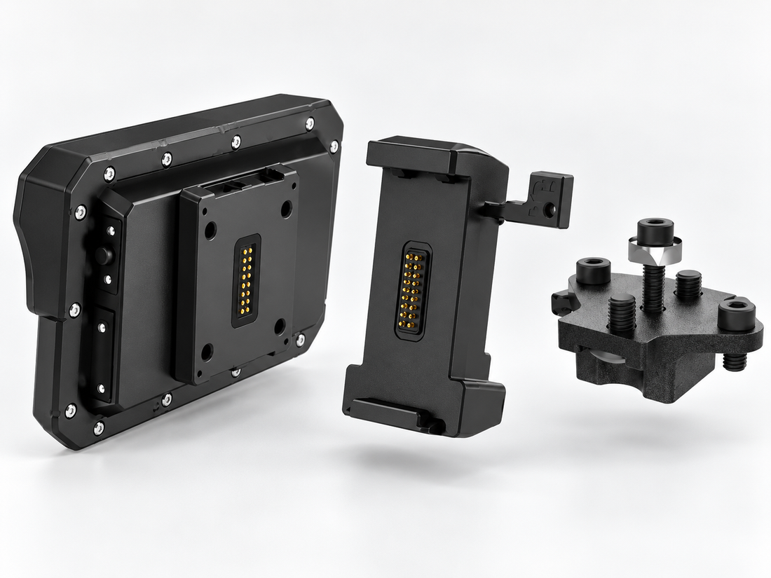 Carpuride 602 monteren op een Evotech navigatiesteun met de BM05-adapter