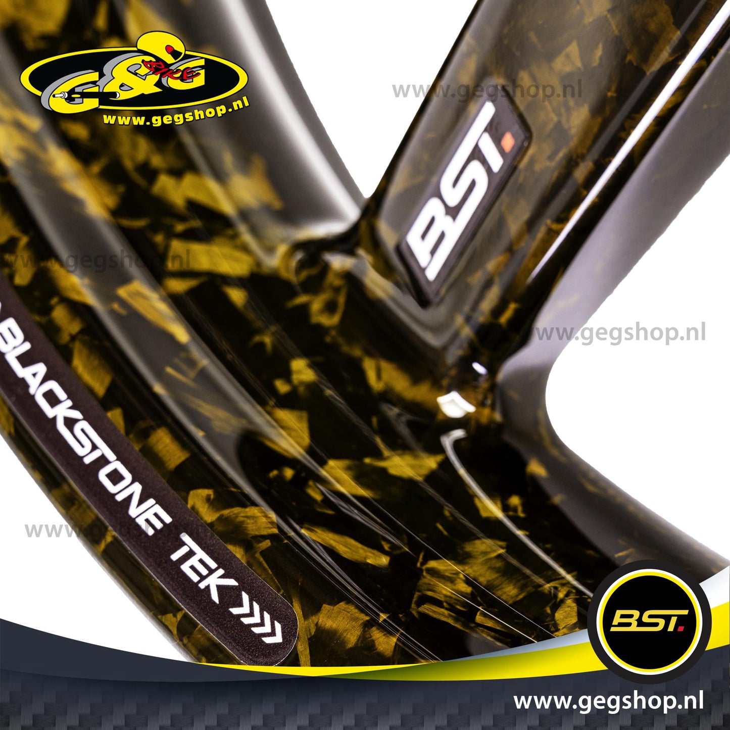 BST Forged Gold carbon motorfiets velg