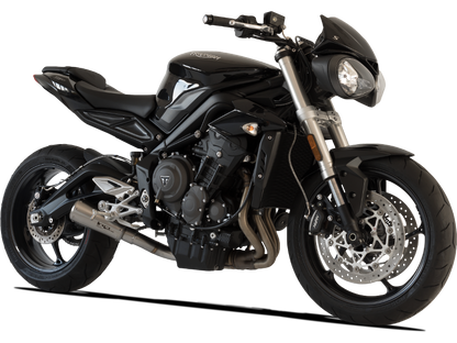 HP Corse uitlaat GP07 Satin Triumph Street Triple 765 R 2017-2022