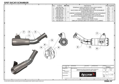HP Corse Expacio GP07 Satin Ducati Scrambler 803 2015-2016