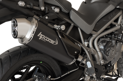 HP Corse uitlaat 4-Track R Black Triumph Tiger 800 XC 2015-2017