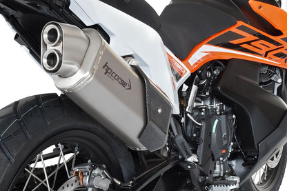 HP Corse échappement 4-Track R Short Titanium KTM 790 Adventure 2019-2024