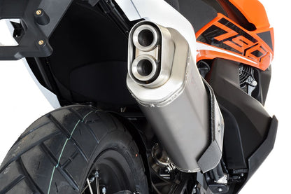 HP Corse échappement 4-Track R Short Titanium KTM 790 Adventure 2019-2024