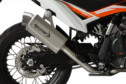 HP Corse uitlaat 4-Track R Short Satin - Racing Version KTM 790 Adventure R 2019-2024