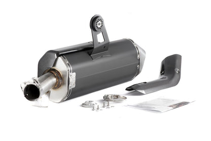 Outletdeal: HP CORSE 4-Track R – Zwart RVS Uitlaatdemper voor Honda CRF1100L Africa Twin (2020-2024)