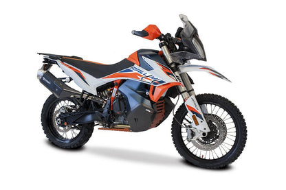 HP Corse Auspuff 4-Track R Short Black KTM 890 Abenteuer 2021-2024