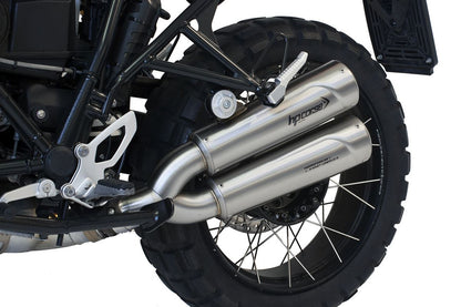 HP Corse Hydroform RS 300 dubbele slip-on uitlaat Satin BMW R Nine T Urban GS (2017-2020)