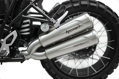 HP Corse Hydroform RS 300 dubbele slip-on uitlaat Satin BMW R Nine T Urban GS (2017-2020)