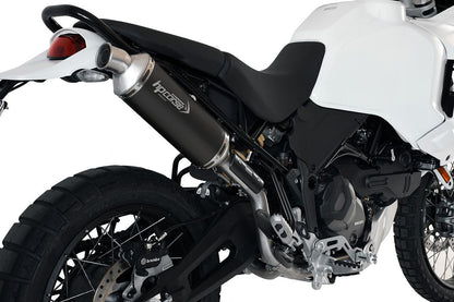 HP Corse uitlaat SP-1 Short Titanium Black (voor hoge montage) Ducati DesertX 2022-2024