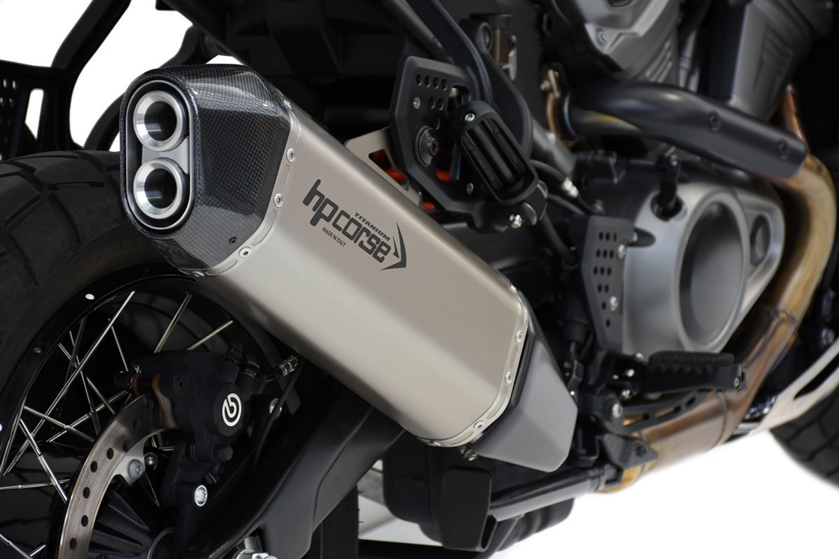 SPS Carbon 350 Titanium slip-on uitlaat Harley Davidson CVO Pan America 1250 (2021+)