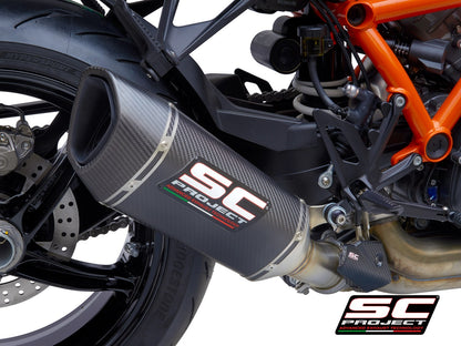 SC1-R uitlaat KTM 1290 SuperDuke R 2020+ - Huls : Carbon