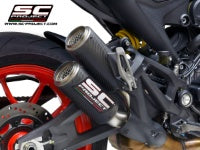 SC-Project Twin CR-T Carbon Exhaust Ducati Monster 937 2021+