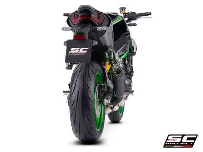 SC Project S1 Matt Black slip-on uitlaat Kawasaki Z900 (2025+)